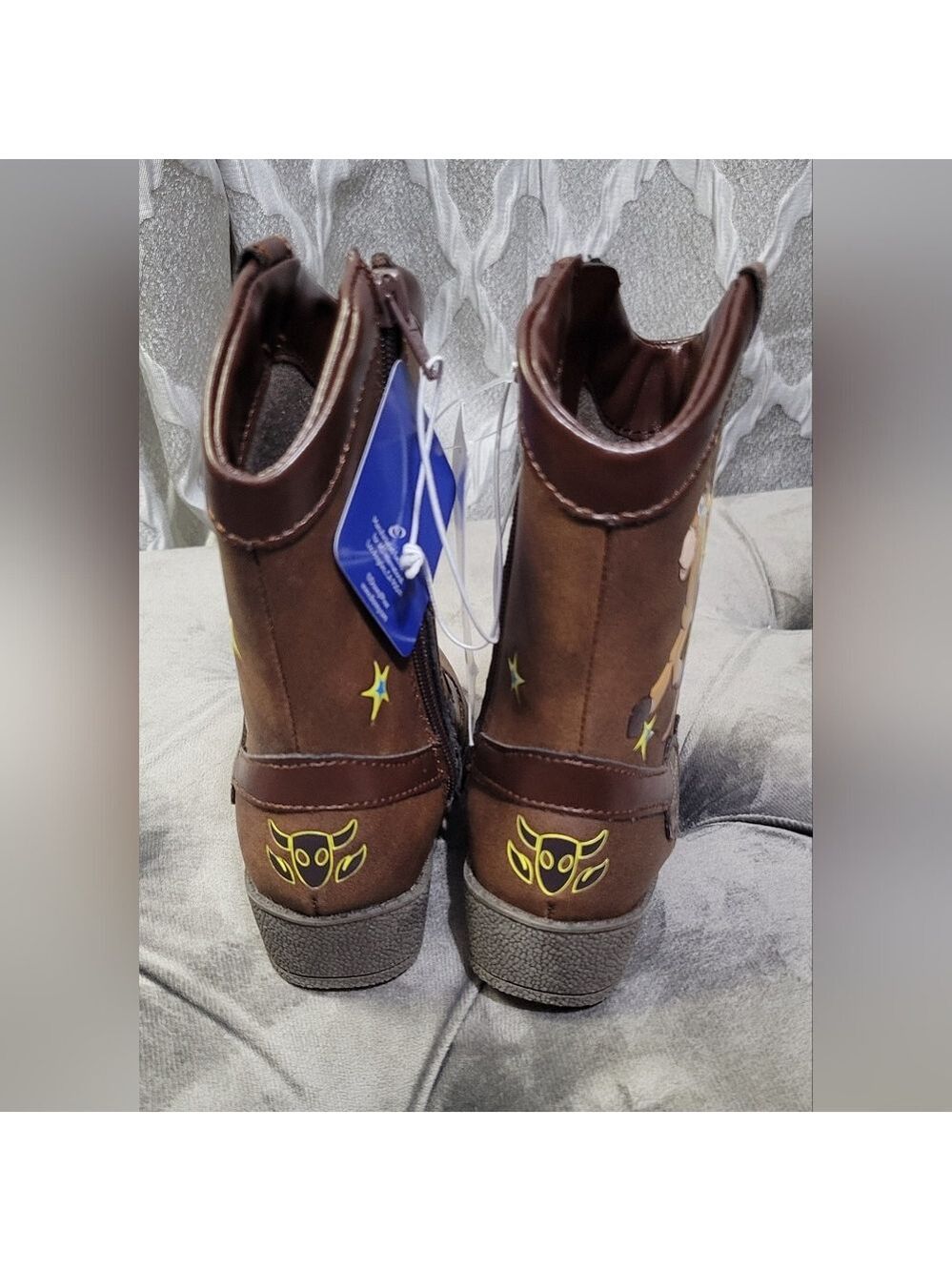 Disney Pixar | Toy Story | Kids Cowboy Boots | Sheriff Woody | Brown | Size 5 - Picture 6 of 8
